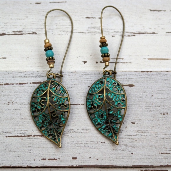 REVITALIZED Jewelry - Leaf Drop Earrings